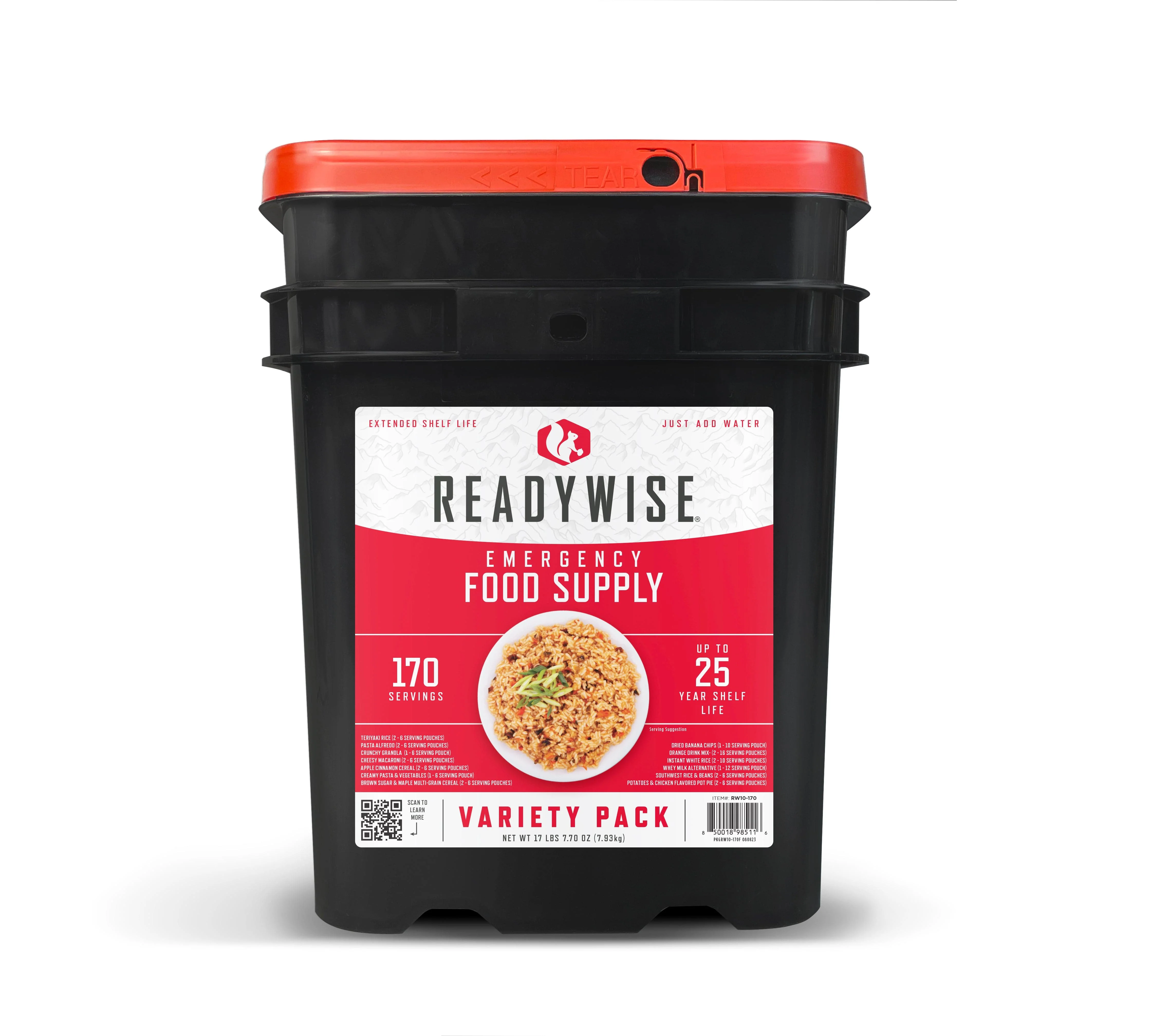 170 Serving Emergency Food Apocalypse Bucket