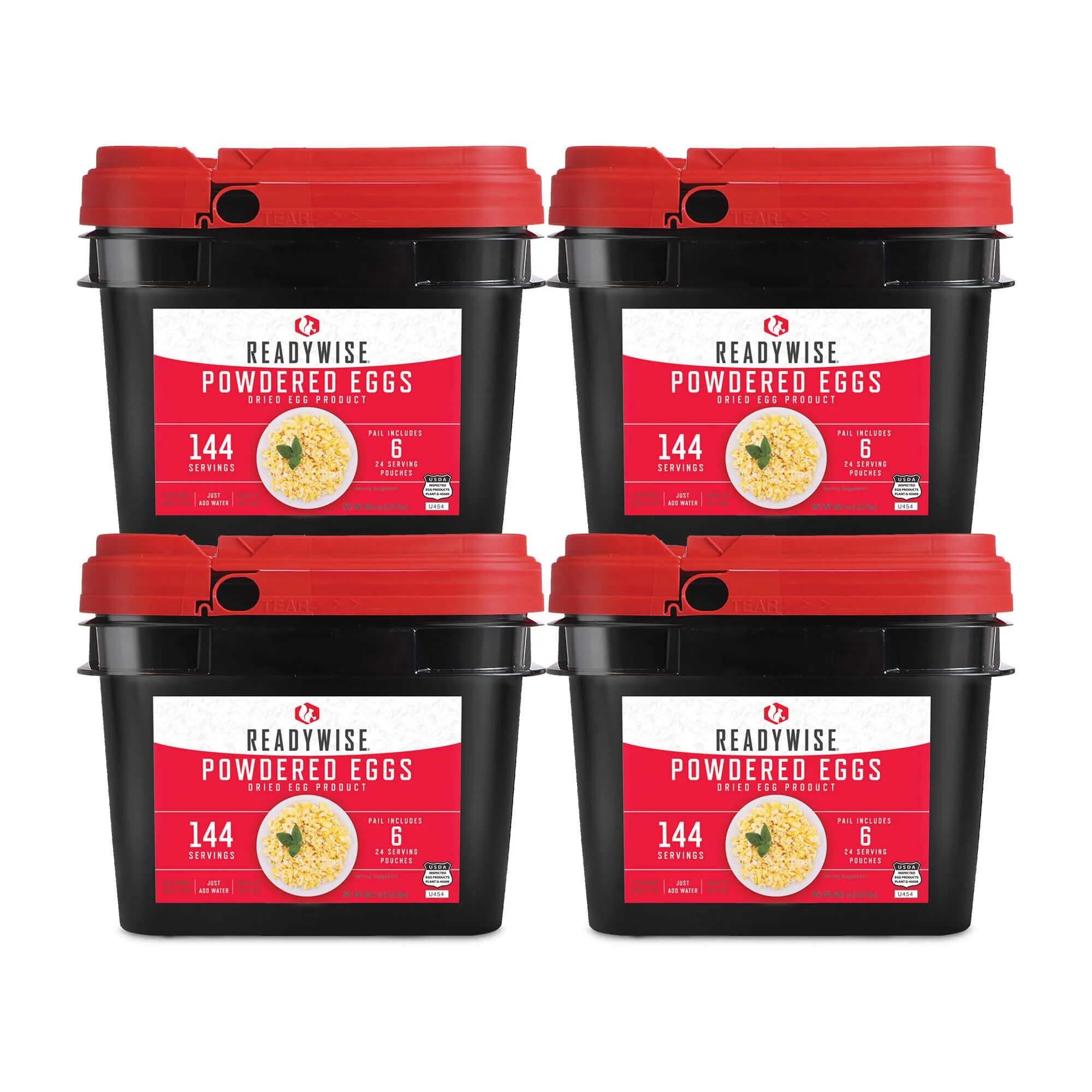 576 Servings Emergency Freeze Dried Powdered Eggs