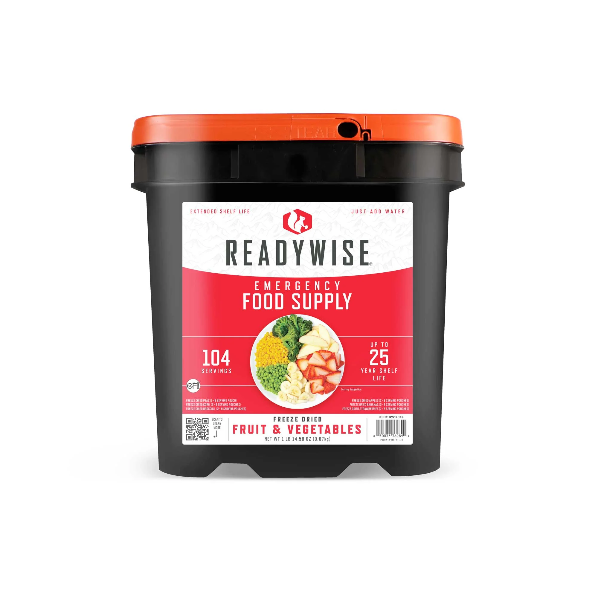84-Serving Emergency Food Bucket + 104-Serving Fruit & Vegetable Bucket Bundle - Image 3