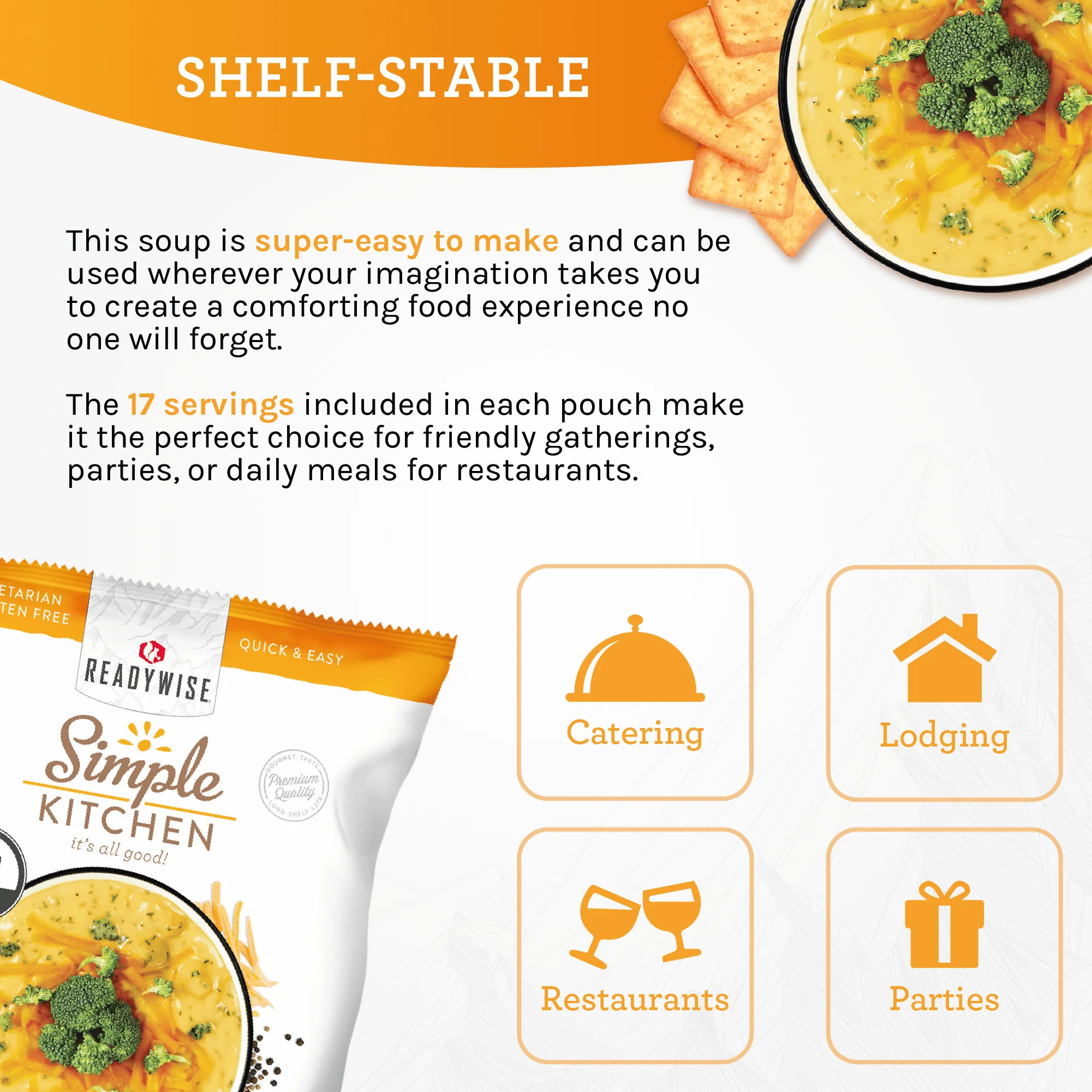 Broccoli Cheese Soup Mix - 17 Servings per Pouch - Image 3