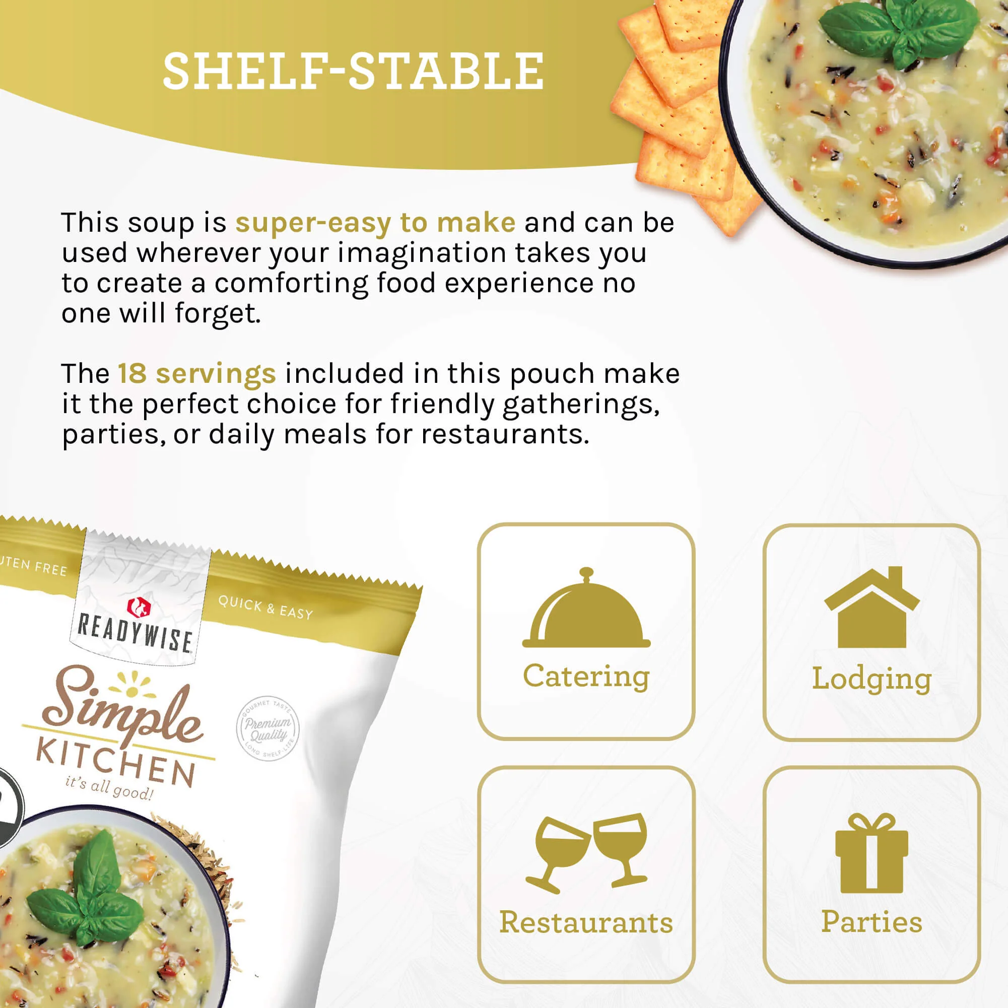 Chicken & Rice Soup Mix - 18 Servings per Pouch - Image 3