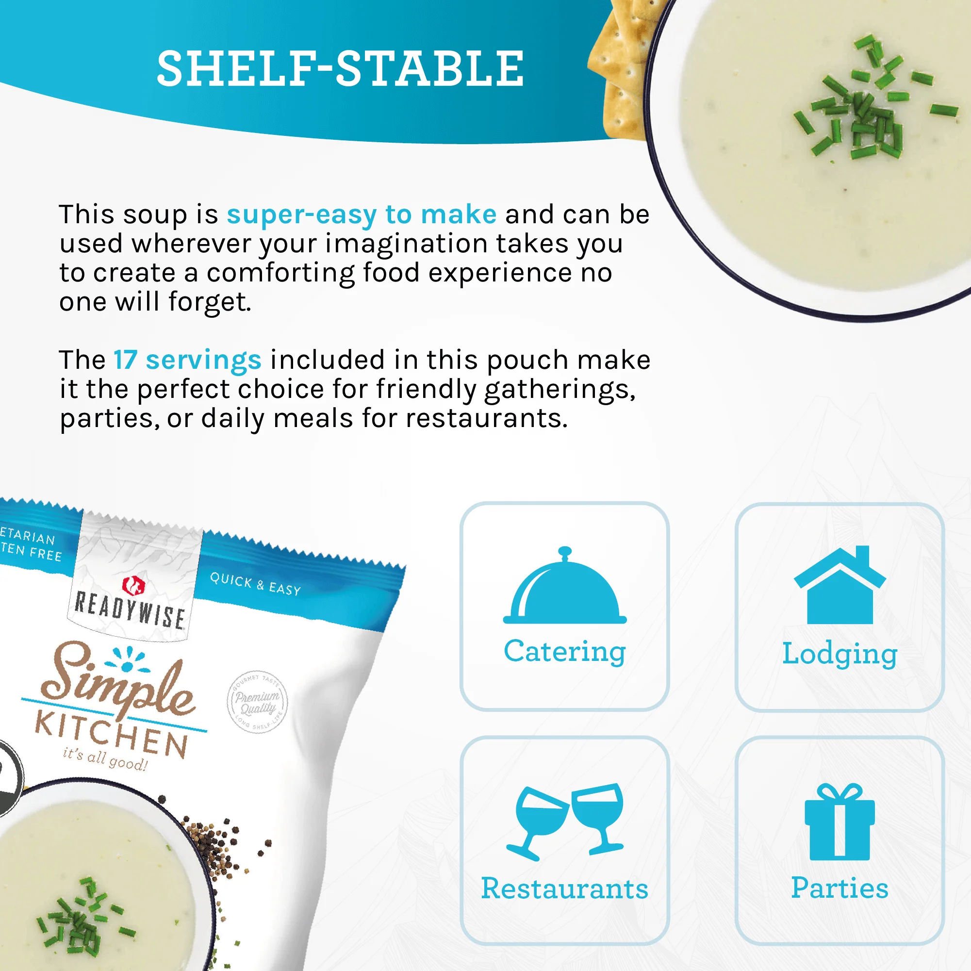 Cream Base Soup Mix - 17 Servings per Pouch - Image 3