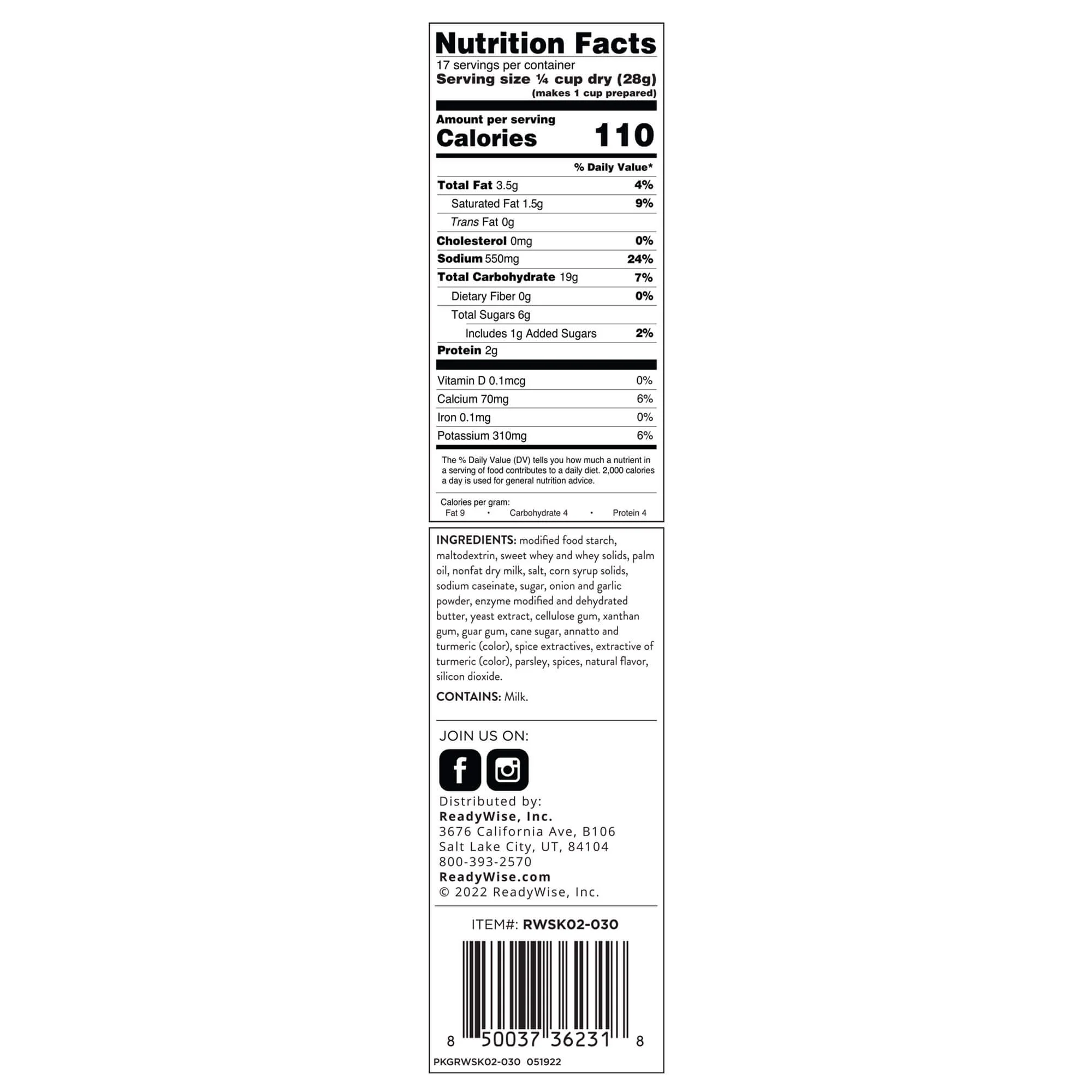 Cream Base Soup Mix - 17 Servings per Pouch - Image 4