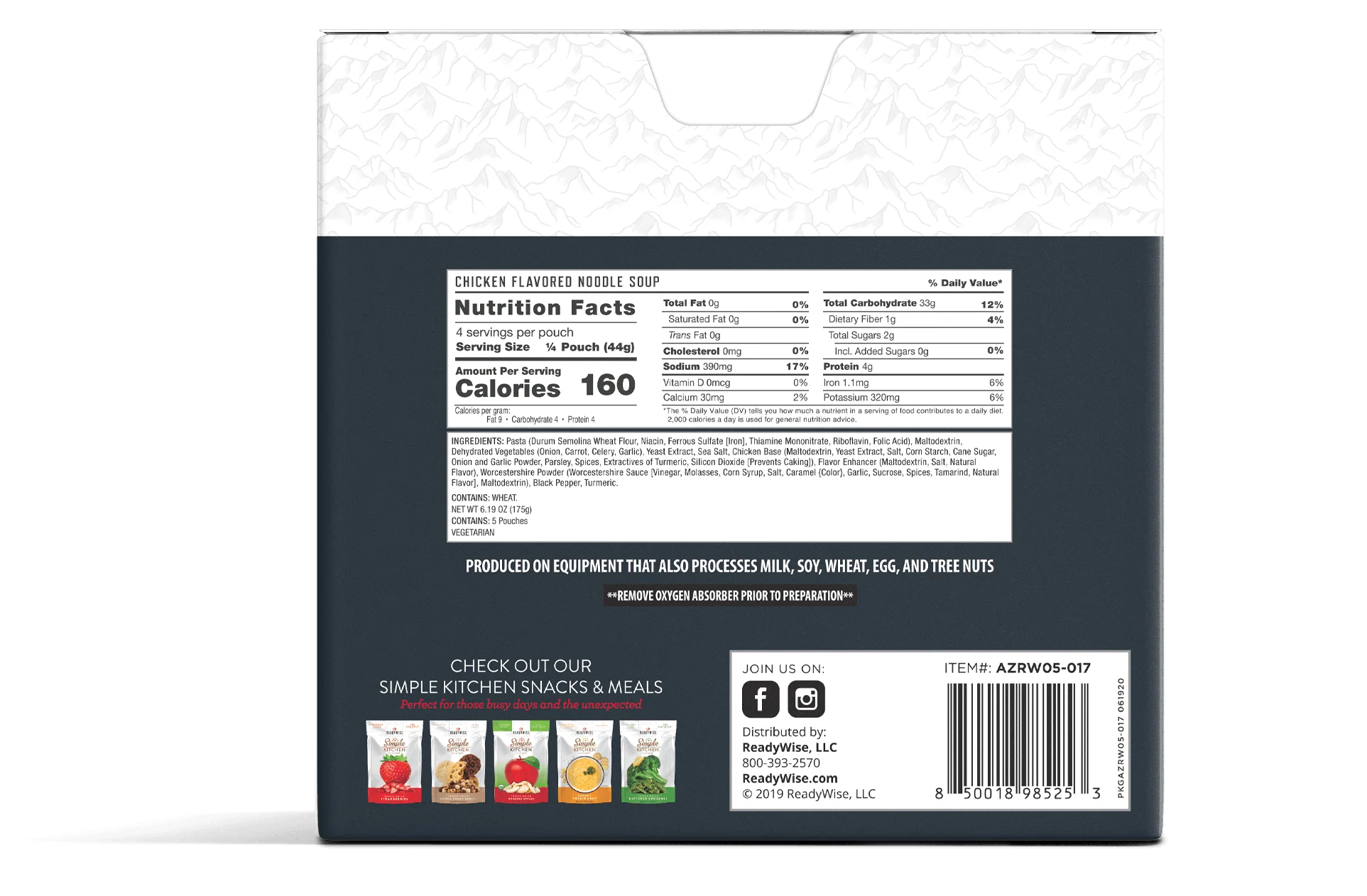 Emergency Food Favorite - Chicken Noodle Soup (5 x 4 Serving Pouches) - Image 3