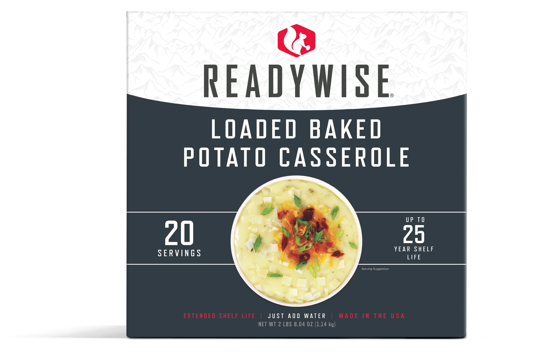 Emergency Food Favorite - Loaded Baked Potato Casserole (5 x 4 Serving Pouches)