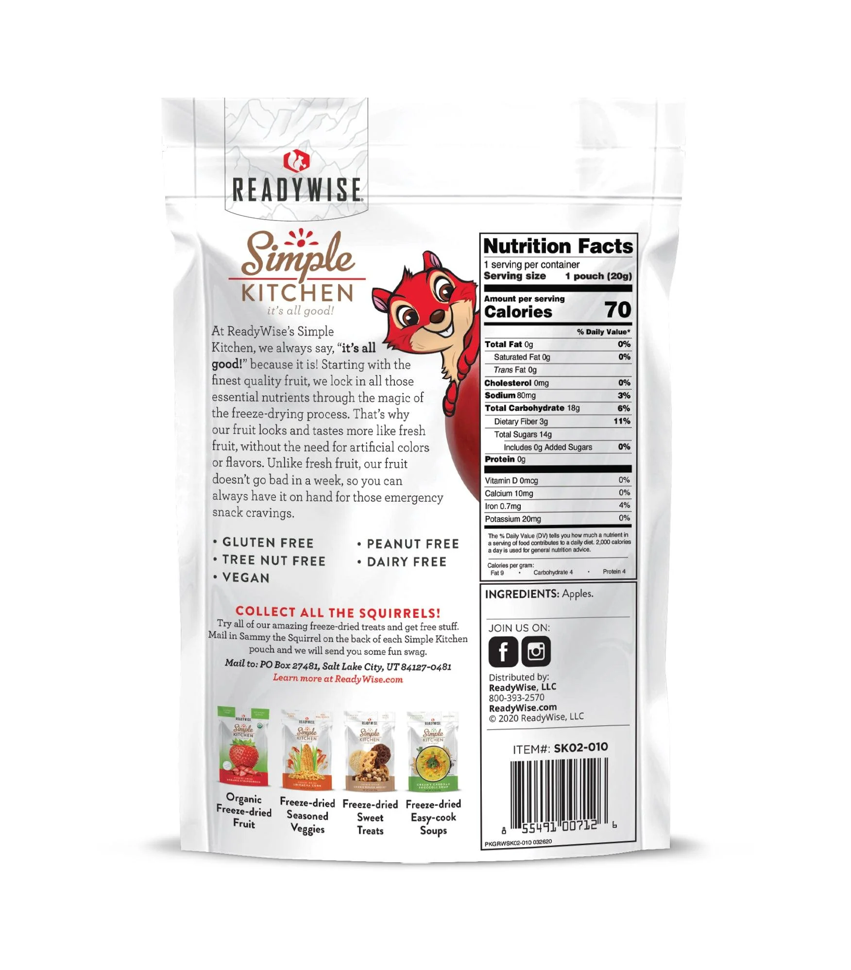 Freeze-Dried Sweet Apples - 6 Pack - Image 3