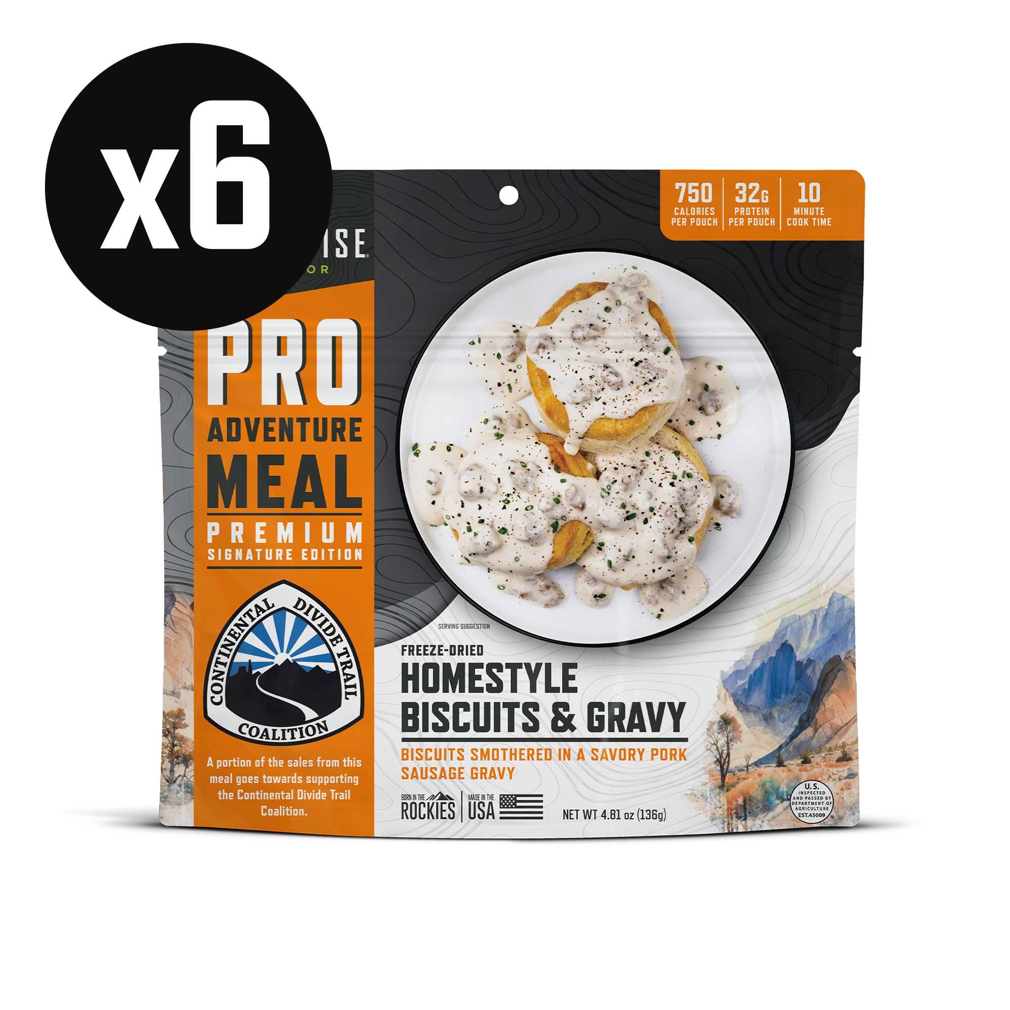 Homestyle Biscuits & Gravy - Signature Edition Pro Adventure Meal with Continental Divide Trail Coalition SF - Image 5
