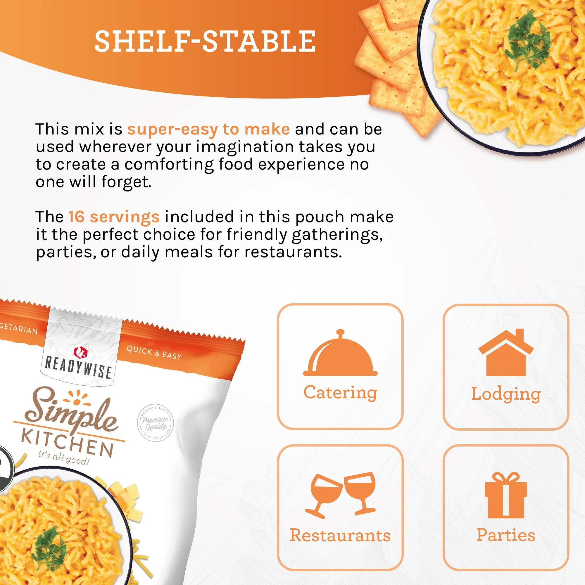 Macaroni & Cheese Mix - 16 Servings per Pouch - Image 3
