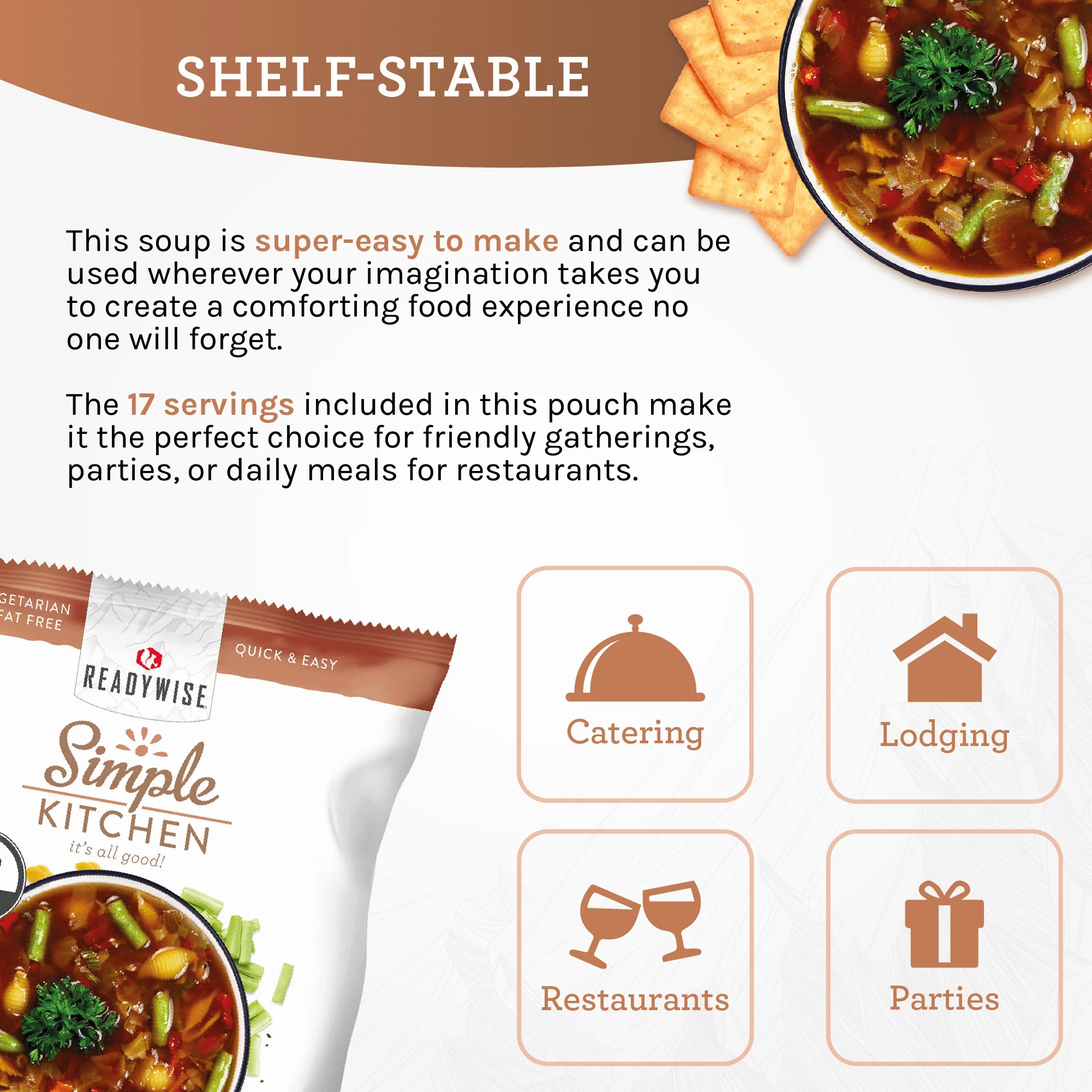 Minestrone Soup Mix - 17 Servings per Pouch - Image 3