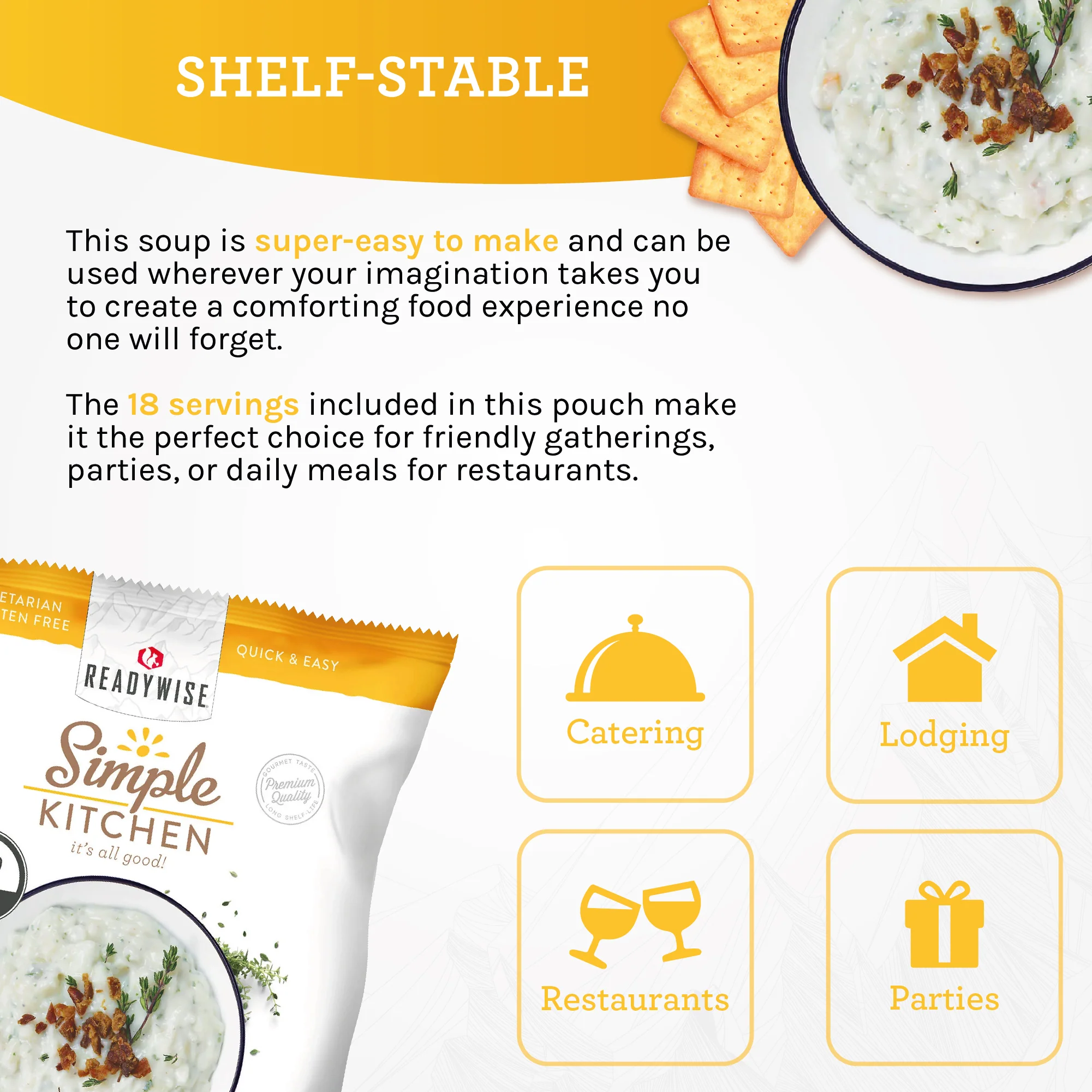 Potato Chowder Soup Mix - 18 Servings per Pouch - Image 3