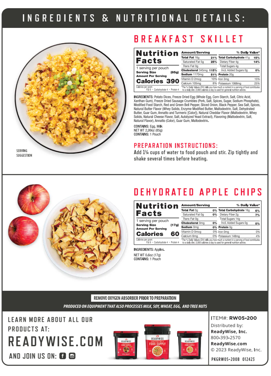 Self Heating Kit - Breakfast Skillet + Snack Bundle - Image 3