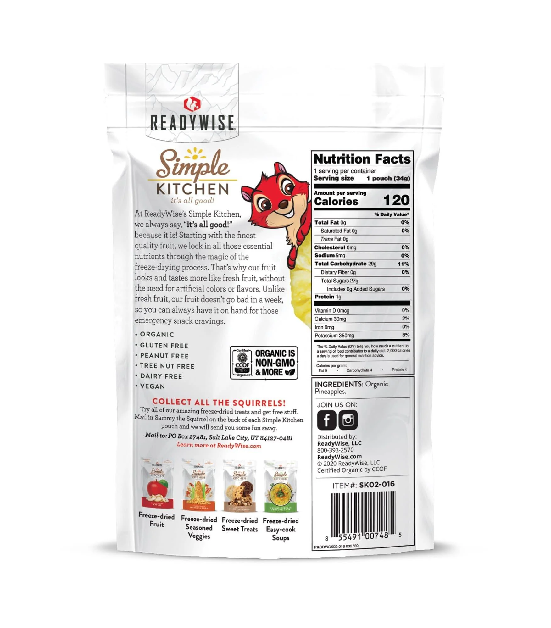 Simple Kitchen Organic Freeze-Dried Pineapples - 6 Pack - Image 3