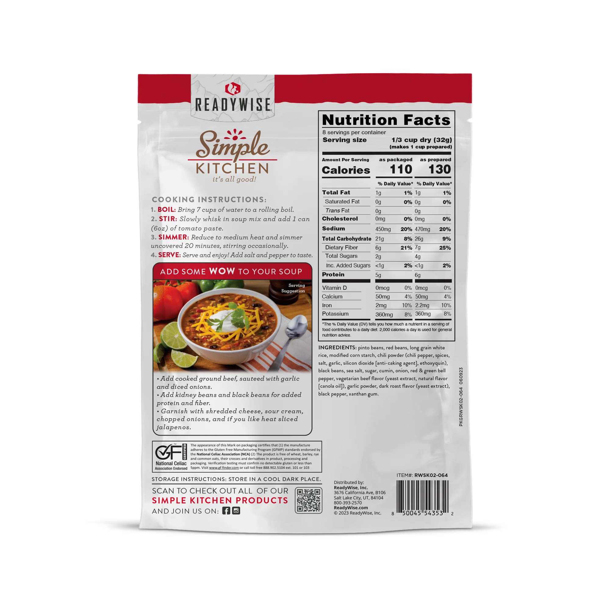 Simple Kitchen Soup Favorites Variety Pack (8 count, 8-Servings per Pouch) - Image 3