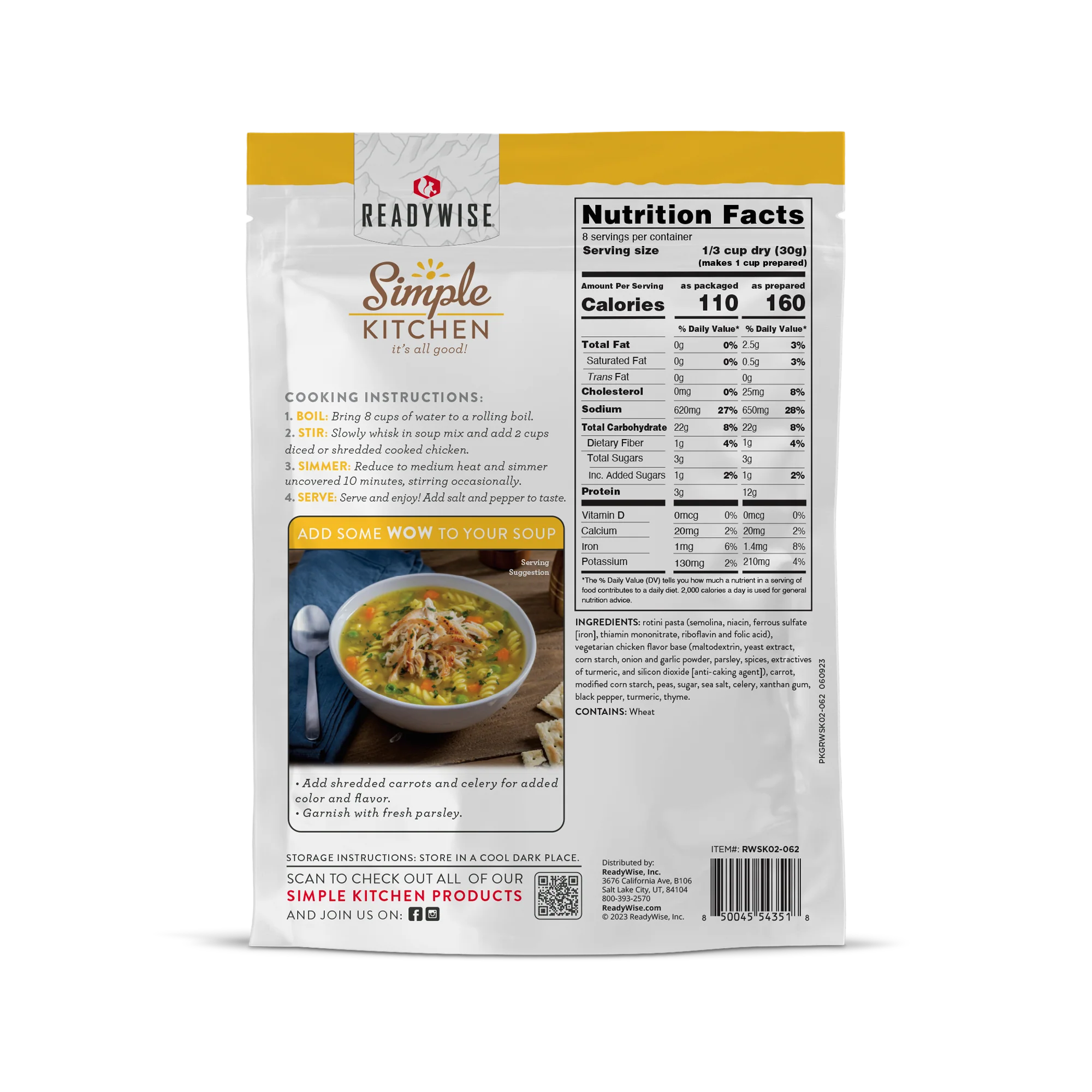 Simple Kitchen Soup Favorites Variety Pack (8 count, 8-Servings per Pouch) - Image 5
