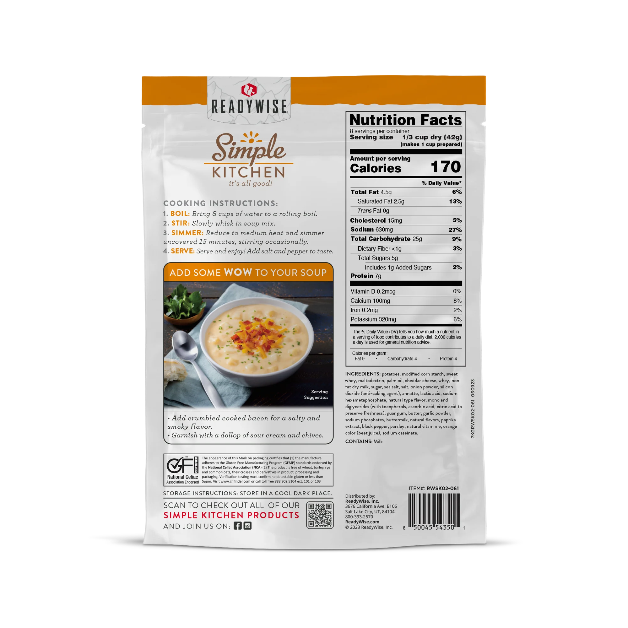 Simple Kitchen Soup Favorites Variety Pack (8 count, 8-Servings per Pouch) - Image 7