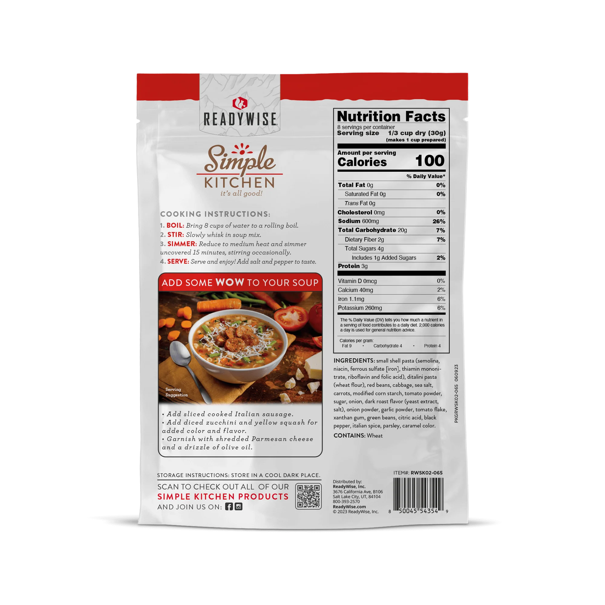 Simple Kitchen Soup Sampler Variety Pack (8 count, 8-Servings per Pouch) - Image 13