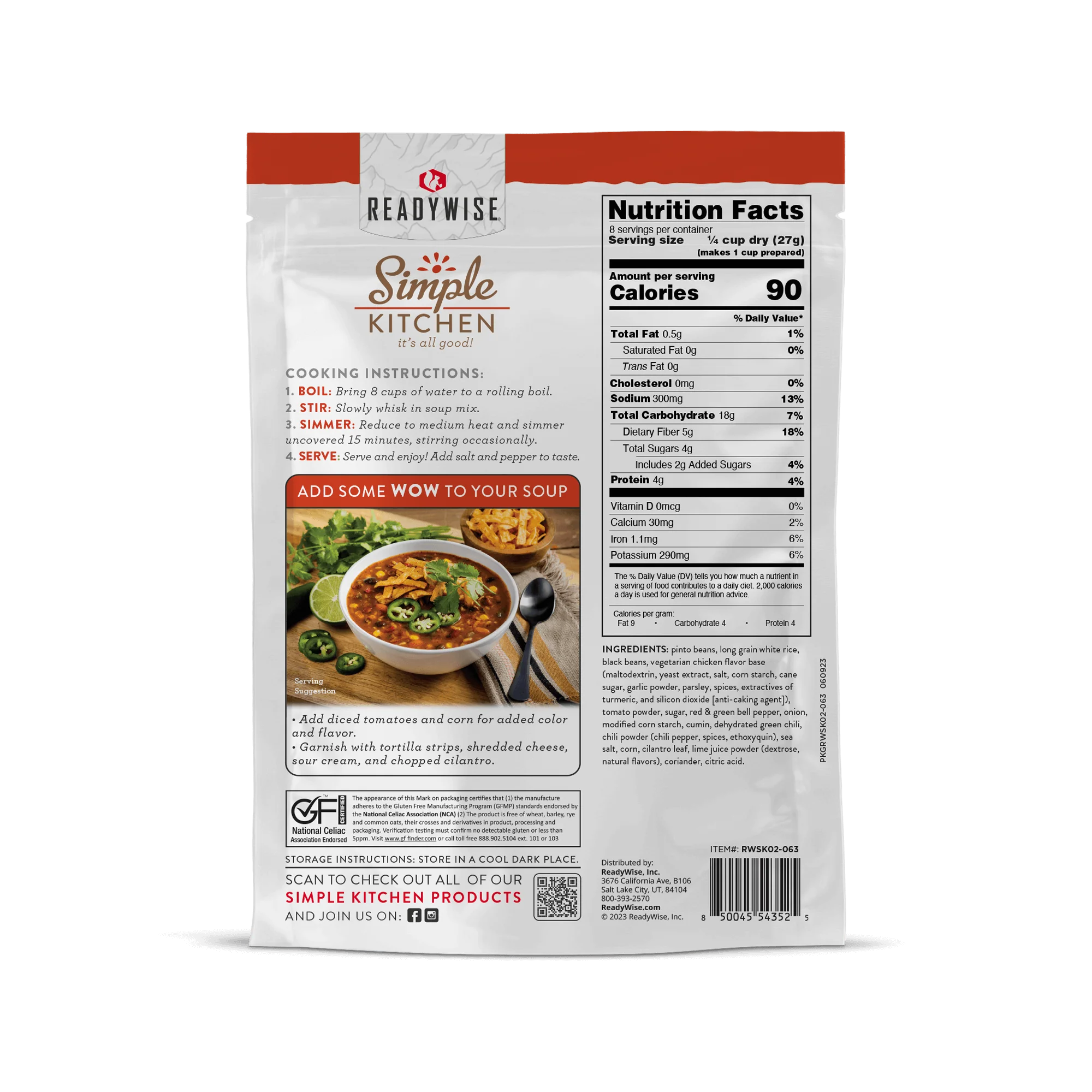 Simple Kitchen Soup Sampler Variety Pack (8 count, 8-Servings per Pouch) - Image 15