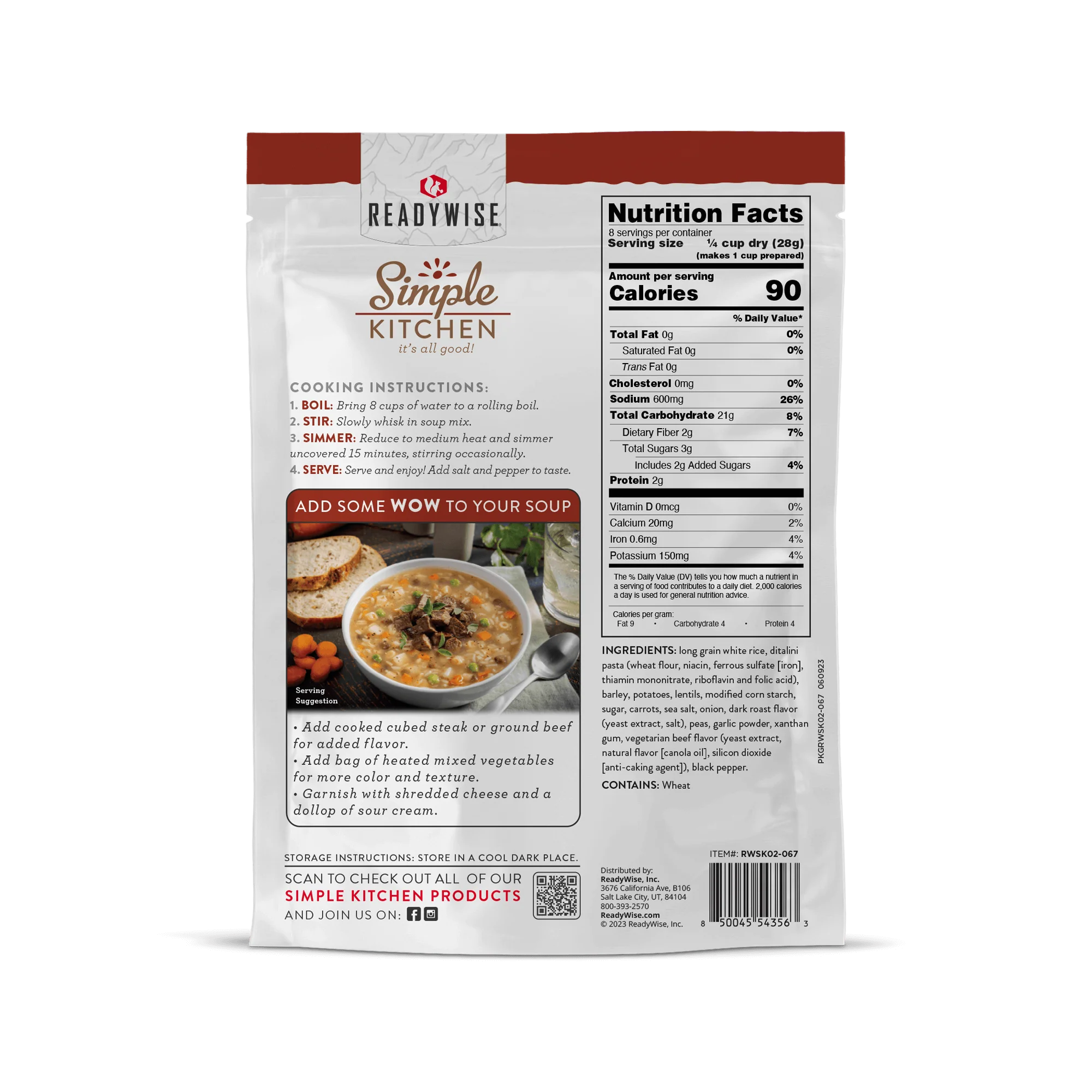Simple Kitchen Soup Sampler Variety Pack (8 count, 8-Servings per Pouch) - Image 17