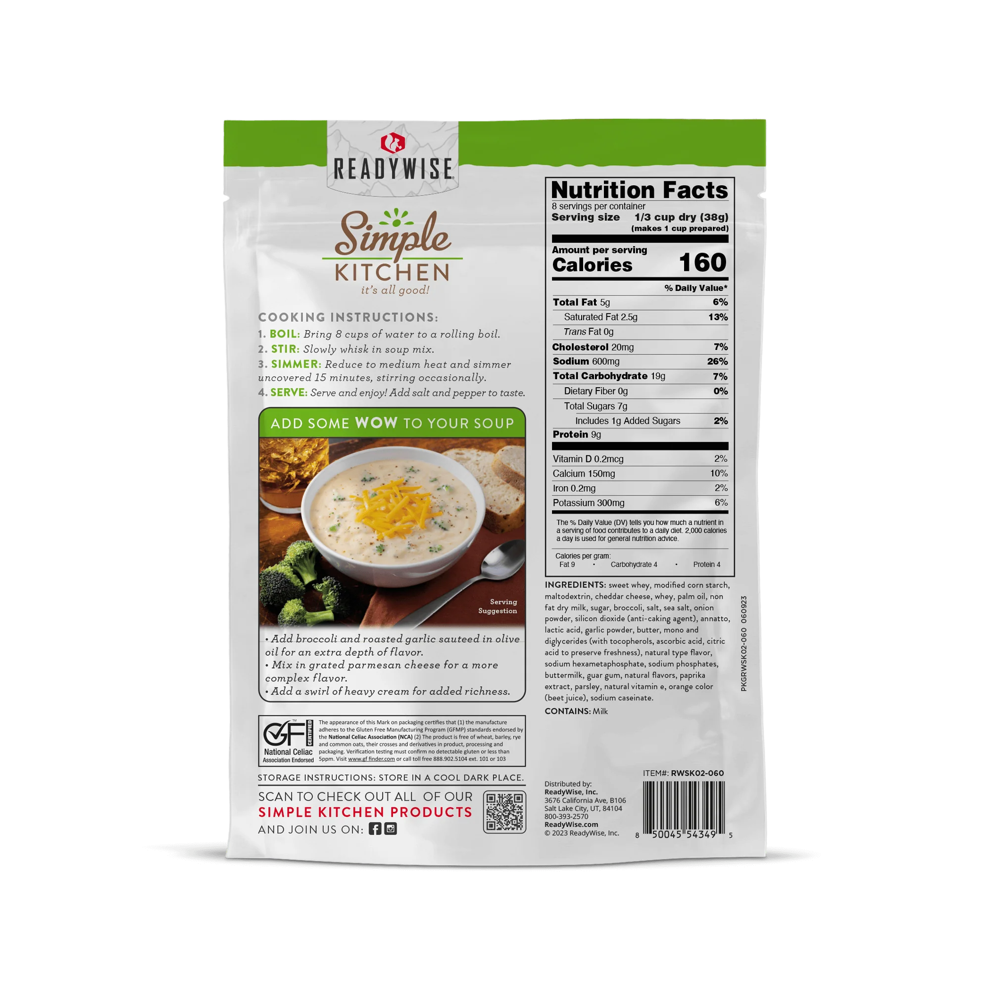 Simple Kitchen Soup Sampler Variety Pack (8 count, 8-Servings per Pouch) - Image 3