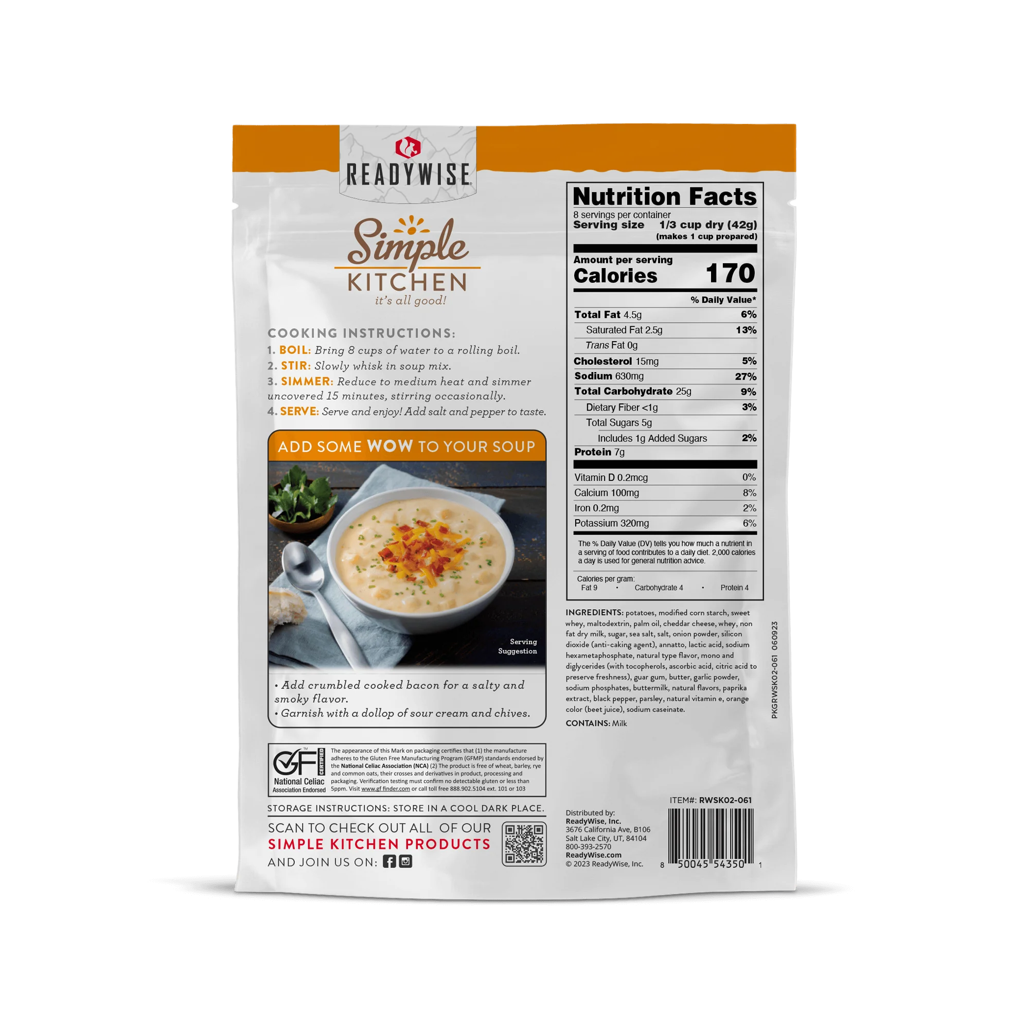 Simple Kitchen Soup Sampler Variety Pack (8 count, 8-Servings per Pouch) - Image 5