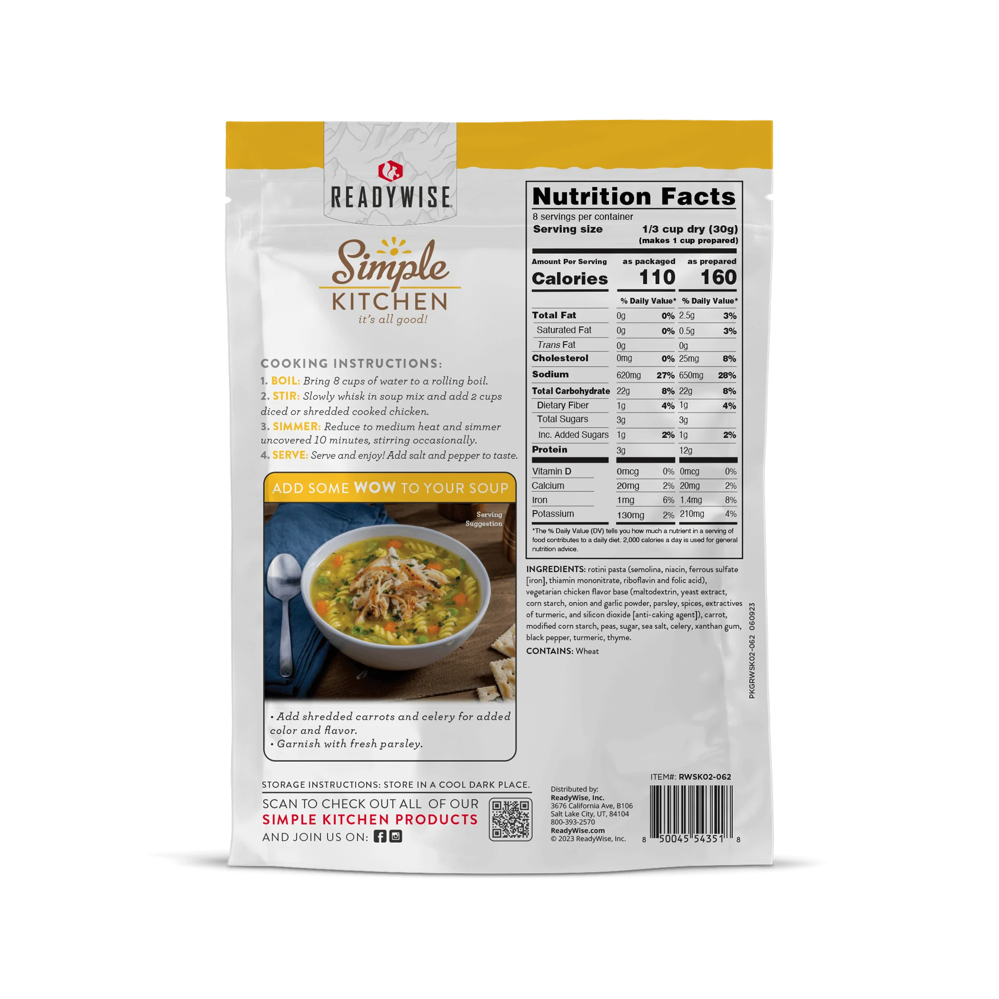 Simple Kitchen Soup Sampler Variety Pack (8 count, 8-Servings per Pouch) - Image 7