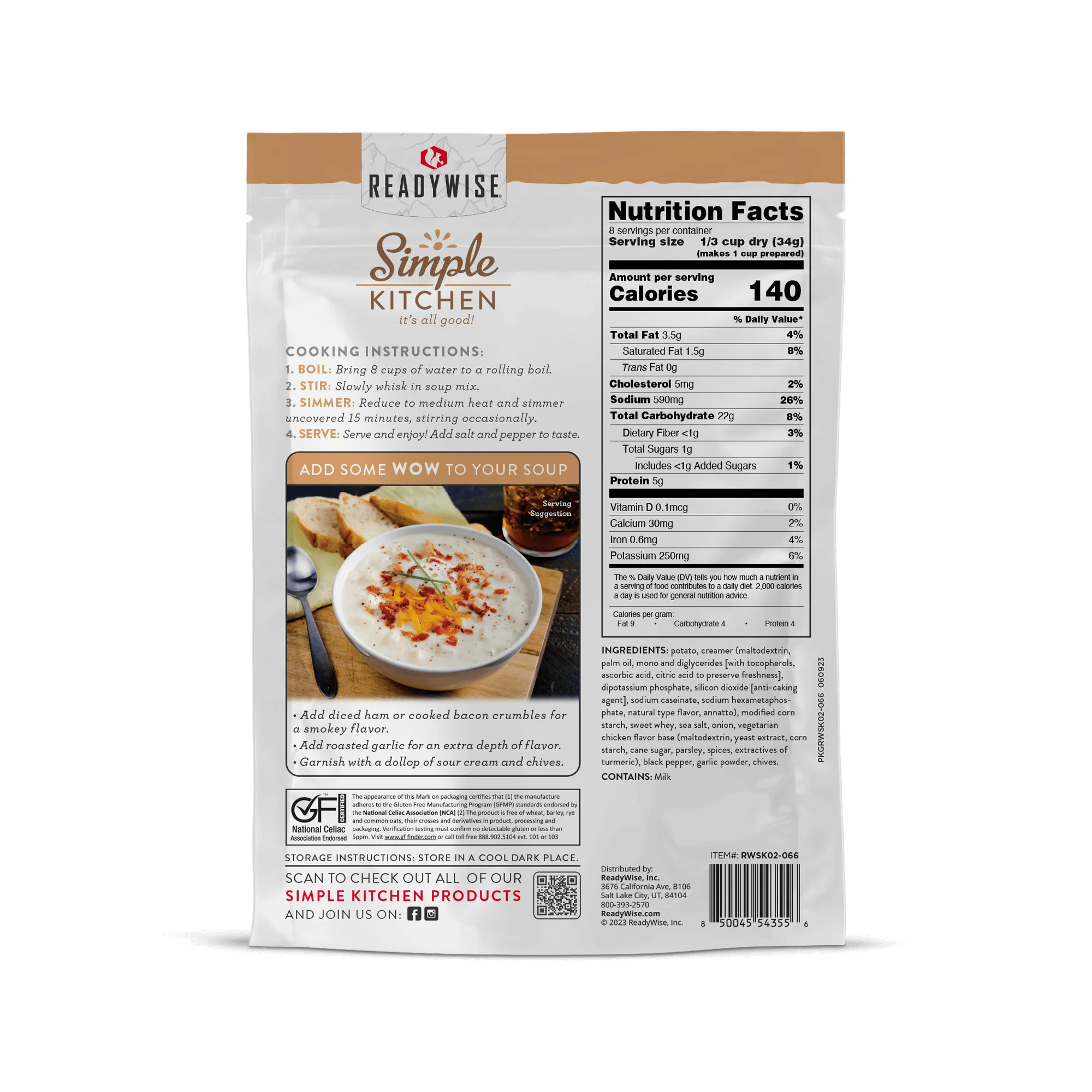 Simple Kitchen Soup Sampler Variety Pack (8 count, 8-Servings per Pouch) - Image 9